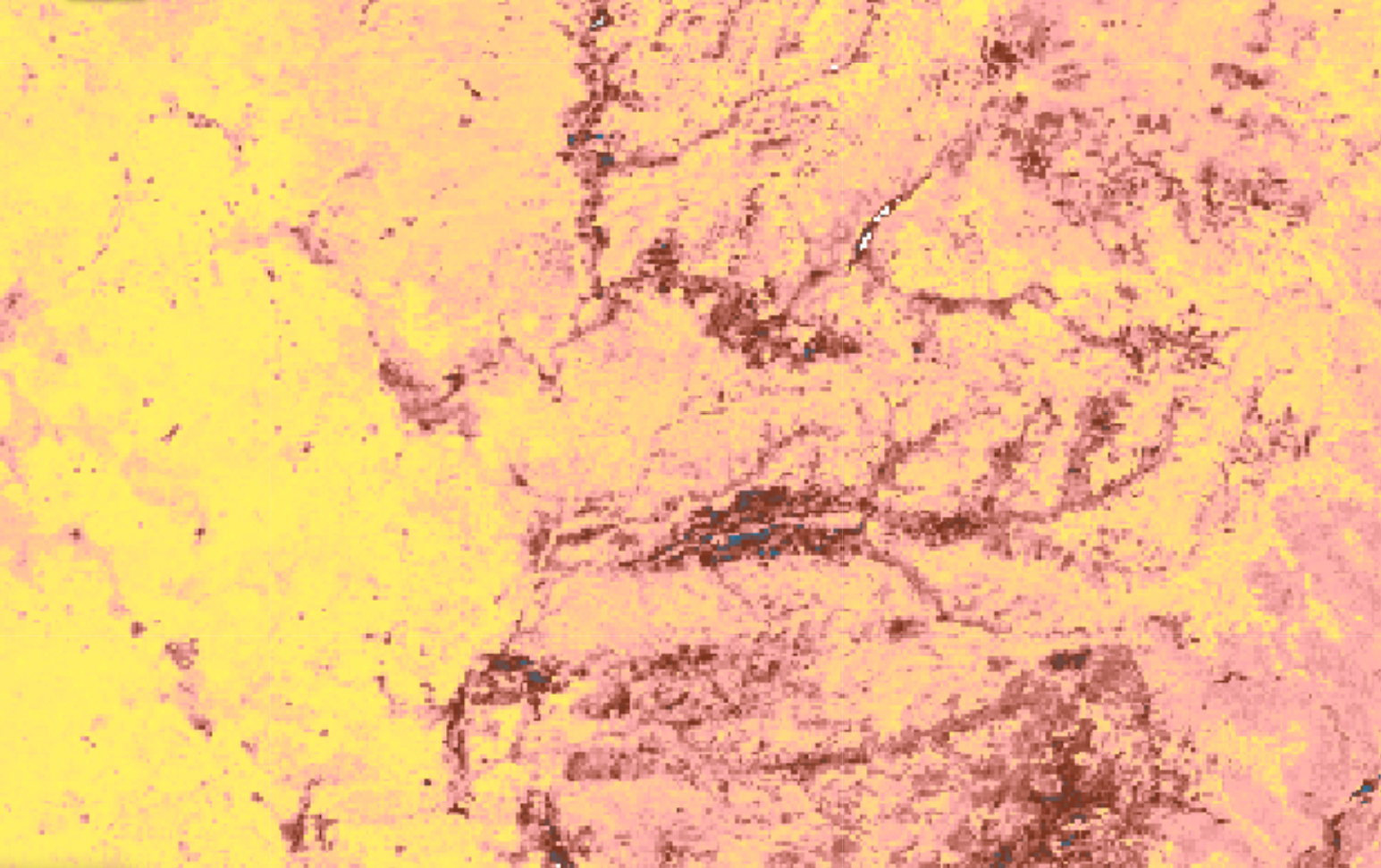 Landscape-scale spatial pattern map