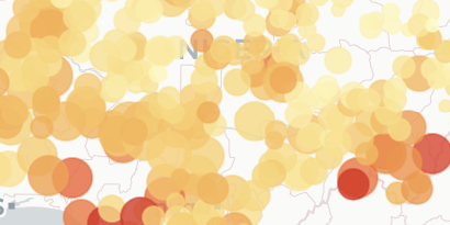 Cartographie interactive des indicateurs de restauration