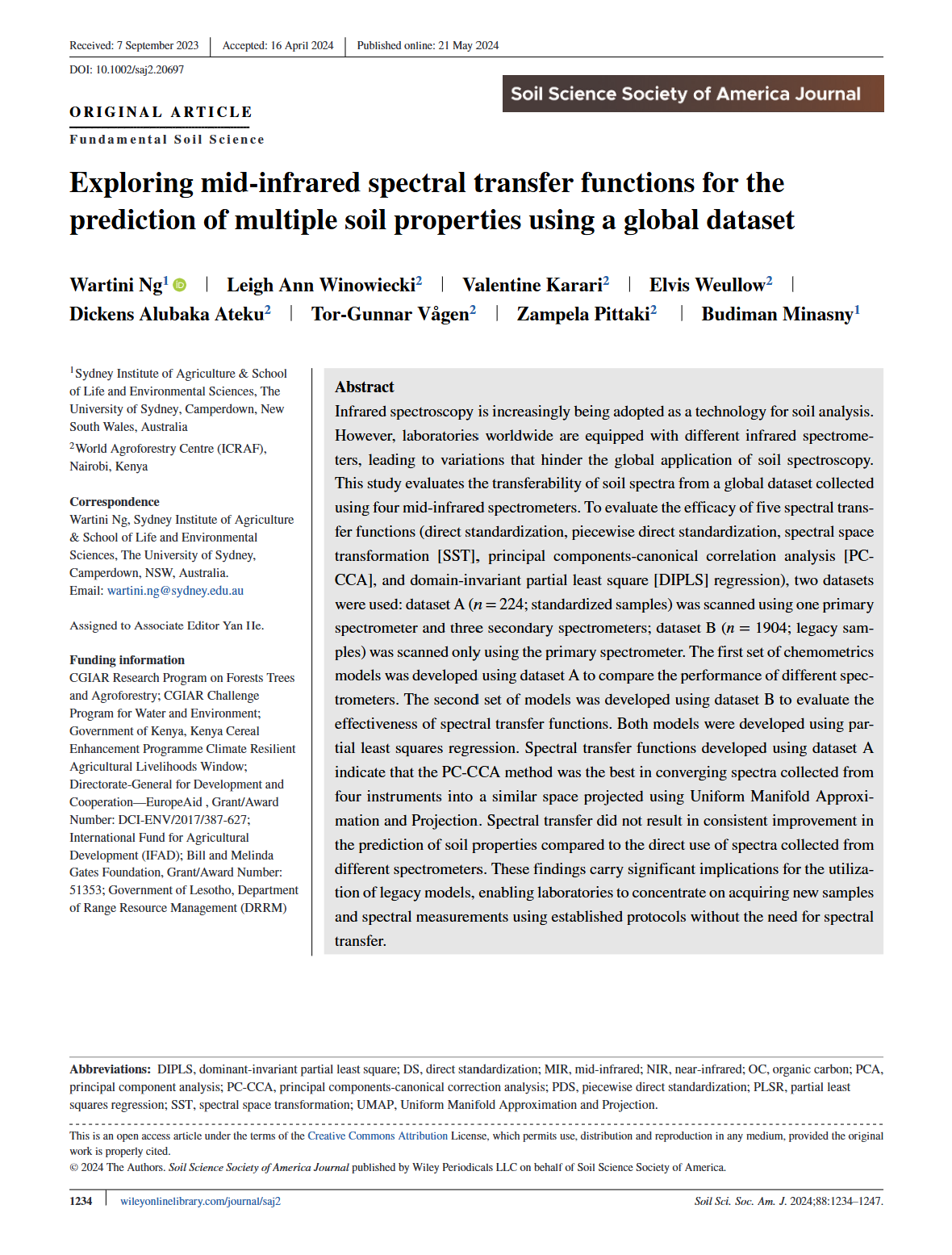 Exploring mid-infrared spectral transfer functions preview