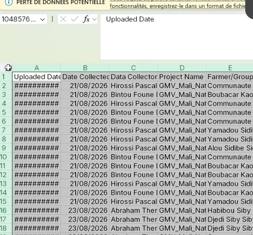Regreening App data download preview